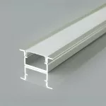 Profil Aluminiowy do paska LED na wpuszczany / 2000x17x10mm / Kolor: Aluminium