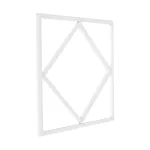 64W Panel LED Ramowy diament 600x600mm / Zasilacz LIFUD / FLICKER FREE / Barwa: 6500K + Niebieski / Opakowanie: 6szt.