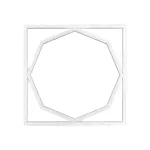 72W Panel LED Ramowy Ośmiokąt 600x600mm / Zasilacz 2xLIFUD / FLICKER FREE / Barwa: 6500K / Opakowanie: 6szt.