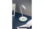 LAMPKA BIURKOWA GALACTIC LED, 5W, 240lm,5V DC, 4000K, PODSTAWA RGB, ŁADOWANIE USB, BIAŁY
