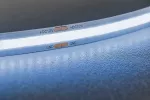 TAŚMA LED COB 12V, 480LED/m, 8mm, 10W/m, BEZ ŻELU, ZIMNY BIAŁY, 2x1m PRZEWÓD MINI AMP, ROLKA 5m