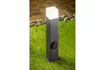 OPRAWA OGRODOWA LARGO-P 50, E27, MAX.15W, IP44, AC220-240V, 50-60Hz, GNIAZDO max. 2500W, SŁUPEK, GRAFIT