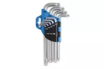 Klucze TORX, CrV, 9 szt.