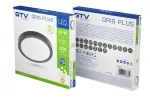 OPRAWA LED ORIS PLUS, DOWNLIGHT, 24W, CZARNA, 3000K, 2000lm, AC220-240V, NATYNKOWA, IP20, 120°