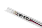 WŁĄCZNIK BEZDOTYKOWY ŚCIEMNIALNY DO PROFILI LED Z KONEKTOREM COB I PRZEWODEM 2m (2x0,20), 12V/24V max. 3A