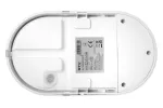OPRAWA TULON LED Z CZUJNIKIEM RUCHU, 15W, 1350lm, 4000K, AC220-240V, IP54, OWALNA, BIAŁY