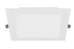 G-TECH OPRAWA DOWNLIGHT FABRO, LED, 12W, 1200lm, 4000K, AC220-240V, IP44, WPUSZCZANA, KWADRAT, BIAŁY