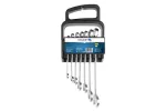 Zestaw kluczy płasko-oczkowych 7 szt., rozm. 8-19 mm, CrV