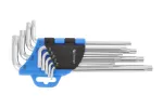 Klucze torx CrV, 9 szt. długie
