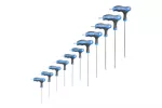 Zestaw kluczy torx security typu-T, długie 10 szt