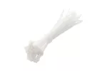 Nylonowe opaski zaciskowe 3,6 x 140 mm, 25 szt., białe, odporne na promieniowanie UV
