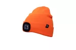 OTTO czapka zimowe z lampką LED pomarańczowa uni