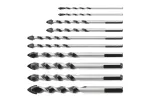 Zestaw wierteł uniwersalnych 10 szt.
