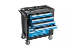 Szafka warsztatowa 7-szufladowa z drzwiczkami bocznymi z wyposażeniem, 544 el.