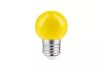 ŹRÓDŁO ŚWIATŁA LED, B45C, YELLOW, E27, 1,0W, AC220-240V, 270°, 50lm