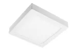 OPRAWA LED BOLERO, 18W, 1600lm, AC175-250V, 50/60 Hz, PF>0,5, RA>80, IP40, KĄT ŚWIECENIA 120°, 6 w 1, 3000K/4000K/6400K, WPUSZCZANA/NATYNKOWA, KWADRAT, BIAŁA