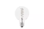 ŹRÓDŁO ŚWIATŁA LED, FILAMENT, SPIN, G95, E27, 4,0W, 265lm, 2200K, AC220-240V, 360°