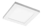 OPRAWA LED MOZA, 12W, 1000lm, AC220-240V, 50/60Hz, PF>0,5, RA≥80, IP40, 120°,4000K, KWADRAT, BIAŁY