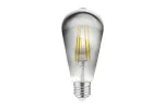 ŹRÓDŁO ŚWIATŁA LED, FILAMENT GREY, A-G, ST64, 2700K, E27, 6,0W, AC220-240V, 360°, 500lm, 52mA