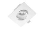 OPRAWA LED VOLARE, TYPU DOWNLIGHT, 10W, 800lm, AC175-250V, 50/60 Hz, PF>0,5, RA>80, IP20, KĄT ŚWIECENIA 38°, CIEPŁA BIAŁA 3000K, KWADRAT, WPUSZCZANA, BIAŁA