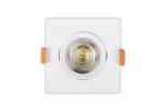 OPRAWA DOWNLIGHT VOLARE, LED, 9W, 720lm, CCT, AC220-240V, IP20, KWADRAT, BIAŁY