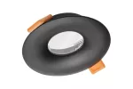 SUFITOWA OPRAWA PUNKTOWA ALESSIO, IP54, OKRĄGŁA, CZARNA