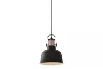 OPRAWA SUFITOWA NOOR, 2691, AC220-240V, 50/60Hz, 1*E27, IP20, ŚREDNICA 22 cm, POJEDYNCZA, CZARNA