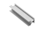 PROFIL ALUMINIOWY LED KĄTOWY - NABIJANY WĄSKI, DWUSTRONNY GLAX MINI SILVER L= 3007 mm