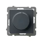 SONATA Ściemniacz uniwersalny do obciążenia żarowego, halogenowego oraz LED - kolor szary grafit