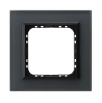 SONATA Ramka pojedyncza - grafitowe szkło szronione