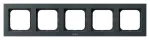 SONATA Ramka pięciokrotna do łączników IP-44 - kolor szary grafit