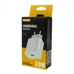 Ładowarka sieciowa 20W USB-A biała