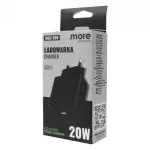 Ładowarka sieciowa 20W USB-A czarna