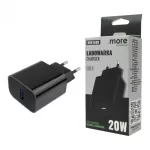 Ładowarka sieciowa 20W USB-A czarna