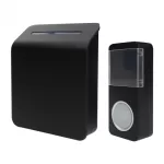 Dzwonek do drzwi na baterie bezprzewodowe BAM-01 czarny