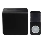 Dzwonek do drzwi na baterie bezprzewodowe BAM-01 czarny