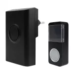 Dzwonek do drzwi z wtyczką bezprzewodową BIM-02 czarny