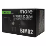 Dzwonek do drzwi z wtyczką bezprzewodową BIM-02 czarny