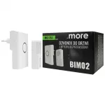 Dzwonek do drzwi z wtyczką bezprzewodową BIM-02 biały