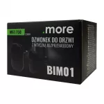 Dzwonek do drzwi z wtyczką bezprzewodową BIM-01 czarny