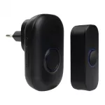 Dzwonek do drzwi z wtyczką bezprzewodową BIM-01 czarny