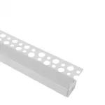 Profil GP1S podtynkowy 1-skrzydłowy biały + klosz mleczny 2 m