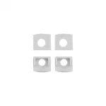 Profil GP1S podtynkowy 1-skrzydłowy biały + klosz mleczny 2 m