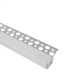 Profil GP1S podtynkowy 1-skrzydłowy anodowany + klosz mleczny,2 m