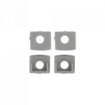 Profil GP1S podtynkowy 1-skrzydłowy anodowany + klosz mleczny,2 m