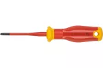 Wkrętak płasko-krzyżowy, PH1/SL5 80 mm, 1000V, SLIM, S2