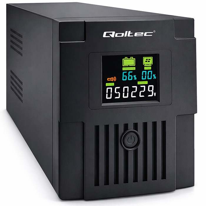 Qoltec Zasilacz awaryjny UPS Line Interactive | Monolith | 2000VA | 1200W | LCD | USB | RJ45