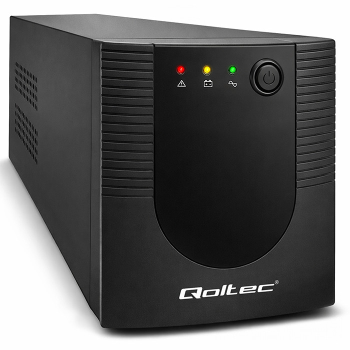 Qoltec Zasilacz awaryjny UPS Line Interactive | Monolith | 2000VA | 1200W | USB | RJ45