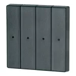 CWIZ-04/04-LED klawisz poczw. antracytowy z otworem na LED - 55x55mm