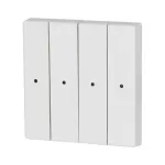 CWIZ-04/01-LED klawisz poczw. biały z otworem na LED - 55x55mm